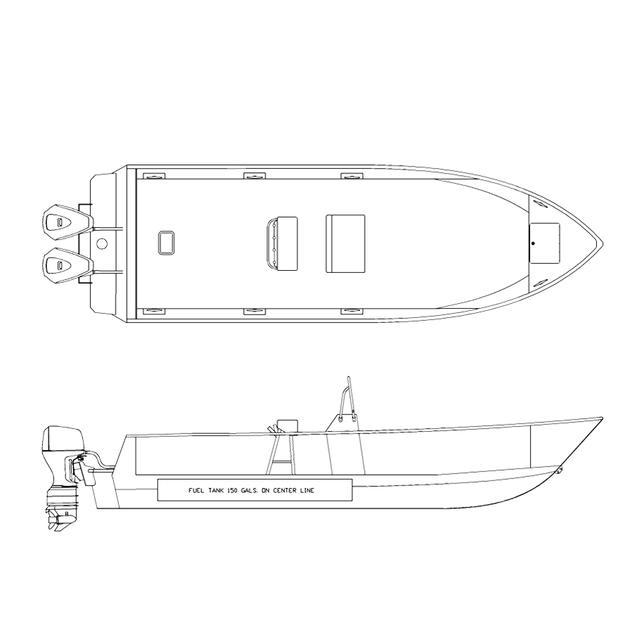 V2800 line drawing of the Center Console